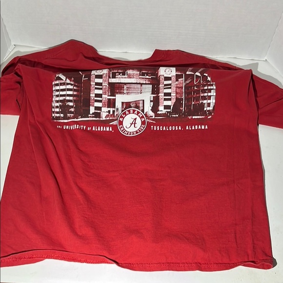 University of Alabama built by bama red crew neck t shirt large - Picture 10 of 10